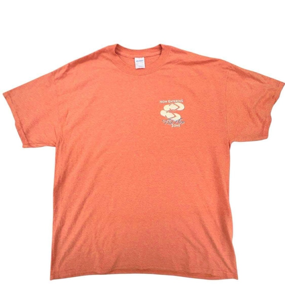 Y2K Gildan‎ License to Chill XL T-Shirt Novelty Flip Flop Zone Graphic Tee